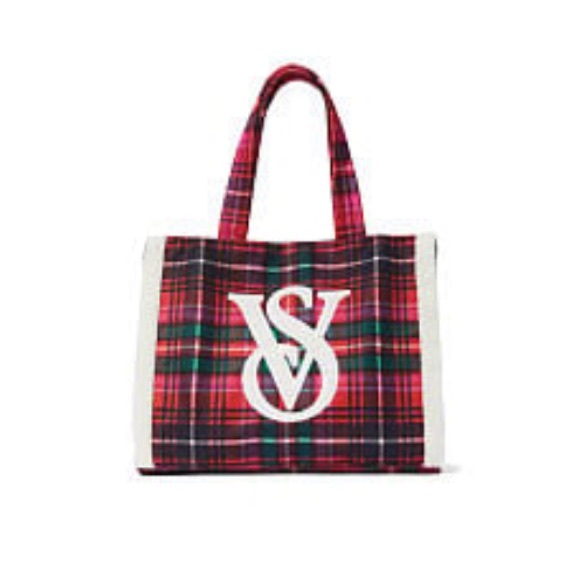 Victoria's Secret Handbags - NWT Plaid Victoria Secret Tote